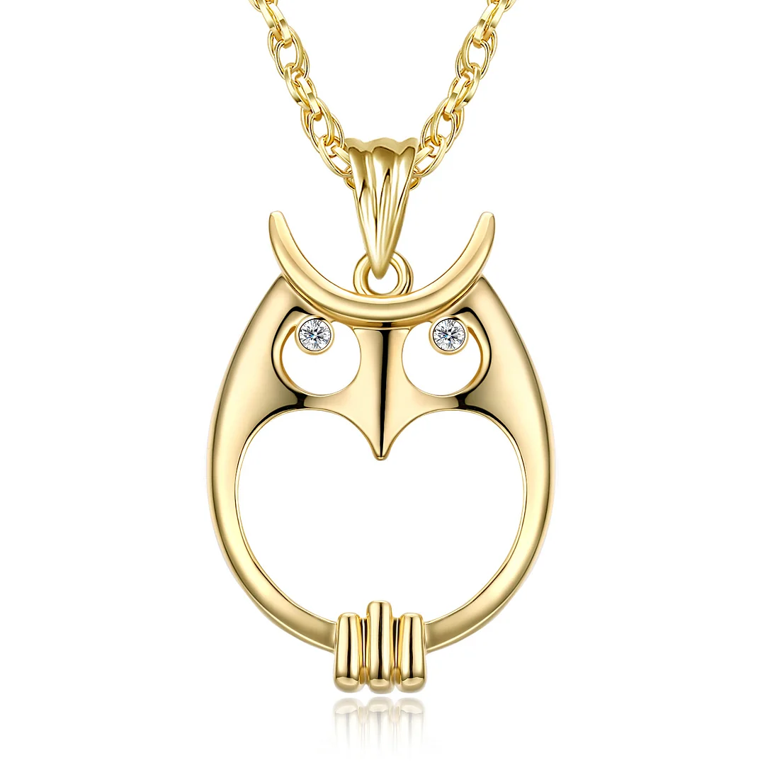 Letclo™ Owl Magnify Glass Necklace letclo Letclo