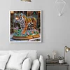 Tiger - speziell geformte Diamantmalerei - 30 * 30cm