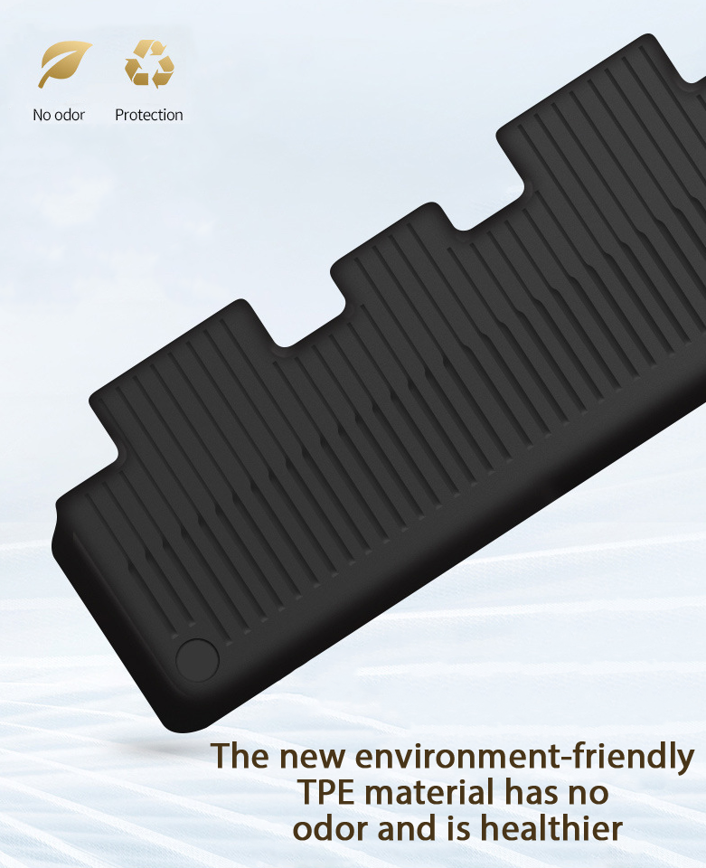 Tesla Model 3/Y TPE Floor Mats Premium All Weather Anti-Slip Waterproof Floor Liners - TESLASY