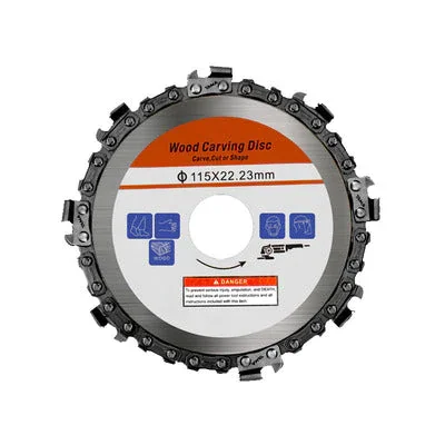Chain saw blades for angle grinders