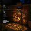 Solar Powered Outdoor Hummingbirds Wall Lamps Wall-Mounted Garden Lights