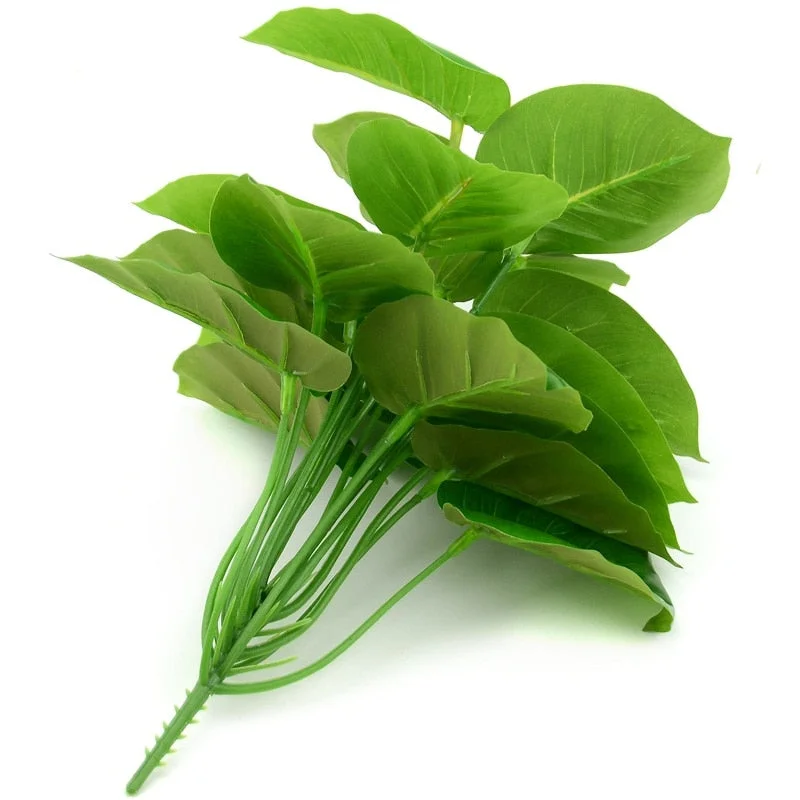 1 Bouquet/18 Leaves Artificial Scindapsus for Wedding Home Decorations Fake Simulation Bonsai Tree Plant Accessories