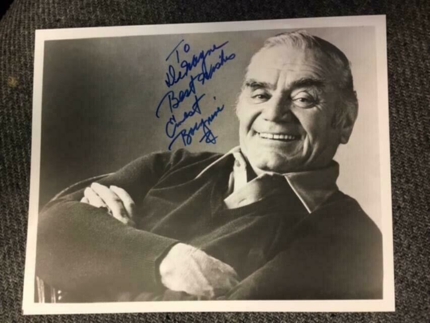 Ernest Borgnine Autographed 8x10 Photo Poster painting w/ Auction House COA