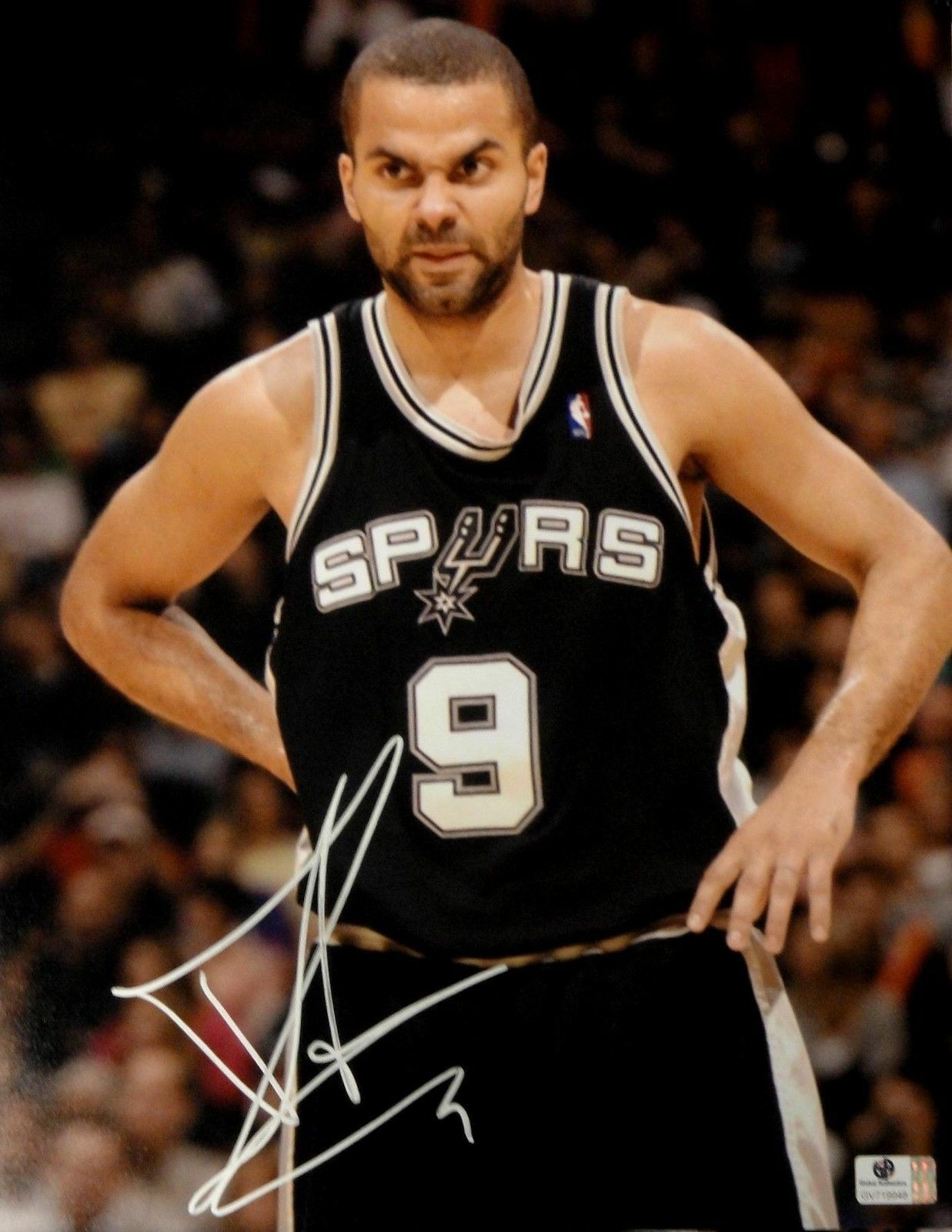 Tony Parker Hand Signed Autograph 11x14 Jumbo Photo Poster painting San Antonio Spurs GA719948