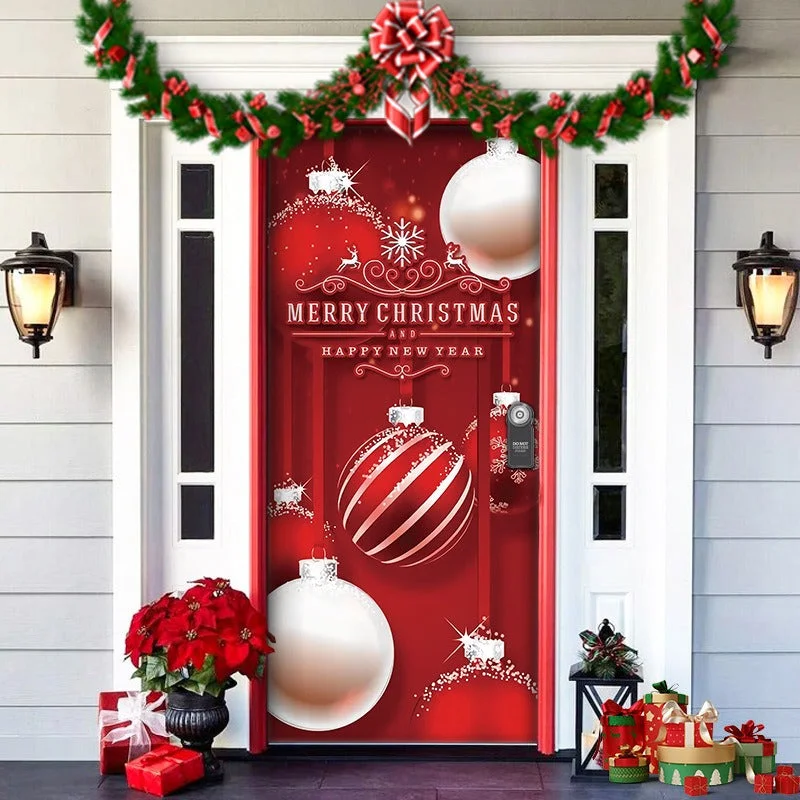 Nightmare Before Christmas Outdoor Decorations Props Christmas Elves Door Cover