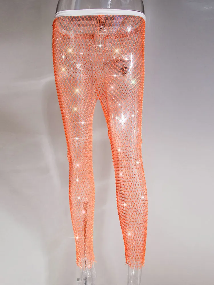 Rhinestone Diamond Studded Stockings