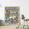 Four Seasons Of Summer-14CT Stamped Cross Stitch 40*51cm/15.75*20.08in
