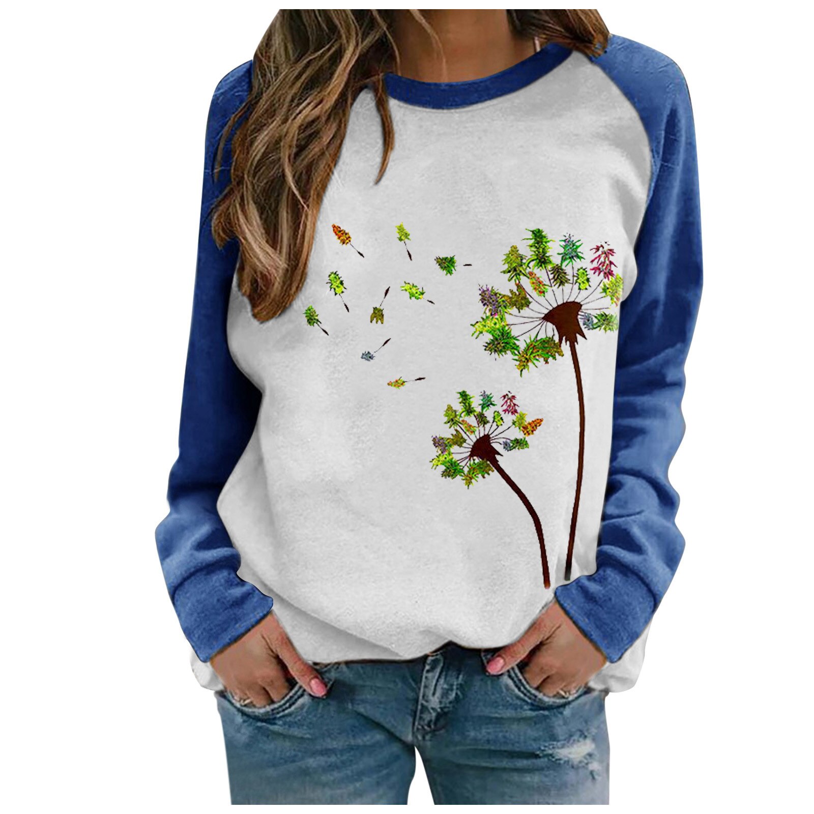 Women Casual Print Sweatshirts