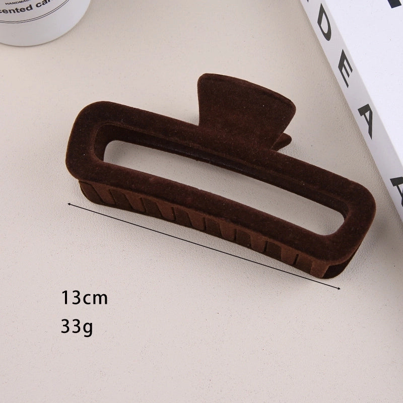 Women’s Retro Solid Color Plastic Hair Claws