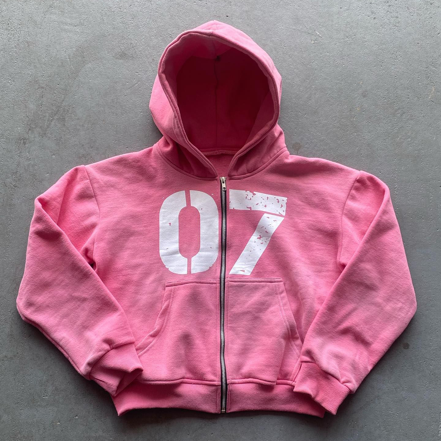 Perfect Print Long Sleeve Zipper Hoodies