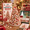 DIY Beaded Pearl Art Gingerbread Man Christmas Tree &ndash; Ornament Kit Holiday Decor
