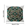 Green Mandala Stamped Cross Stitch Pillow Cover Kit 11CT 3-Strand Embroidery 45x45cm Zippered Cushion Case tapestrymarket