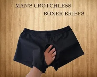 pornhint Pornhint Mens crotchless uncensored extreme open crotch crotchlesspanties uncensored lingerie boxer briefs - + more fabrics_01
