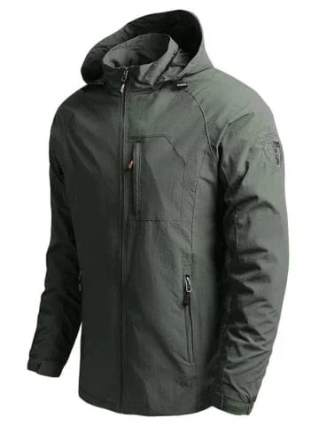 Pornhint Men Outdoor Hiking Jackets Waterproof Hooded Windbreaker Coat Men 2023 Autumn New Casual Jacket Tactics Military Jackets Men 5XL