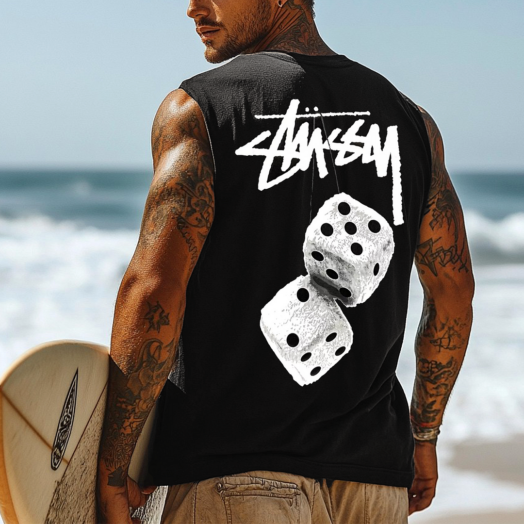  Men's Sleeveless Muscle Tank Top for Summer Surfing Adventures