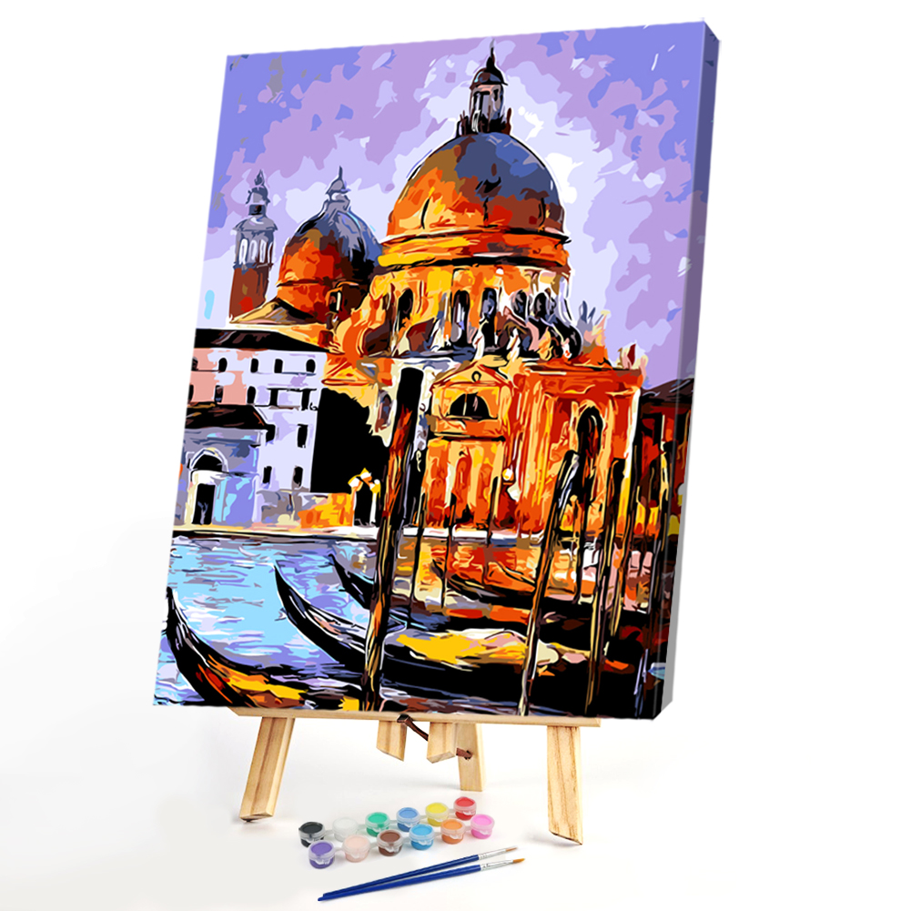 

40*50CM Paint By Numbers-Ancient Castle, 501 Original