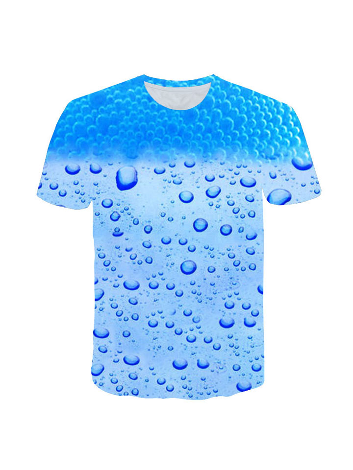 Men's T Shirt Patterned Beer Round Neck Short Sleeve Orange Daily Print Tops Streetwear Funny T Shirts | 168DEAL