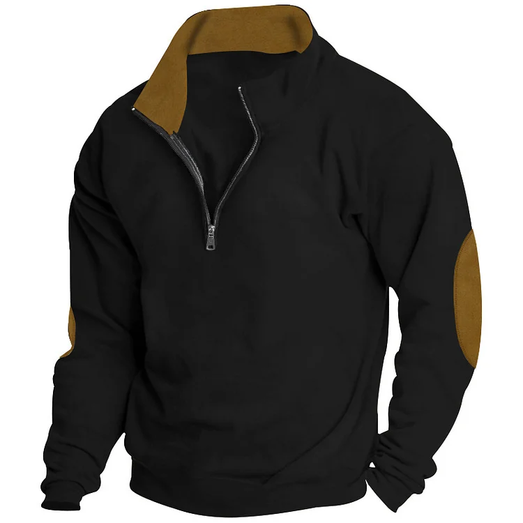 PASUXI Hot Selling Spring Fashion Quarter Zip Fashion Trend Men's Oversized Trend Loose Pullover Casual Men's Sweatshirt huanwei