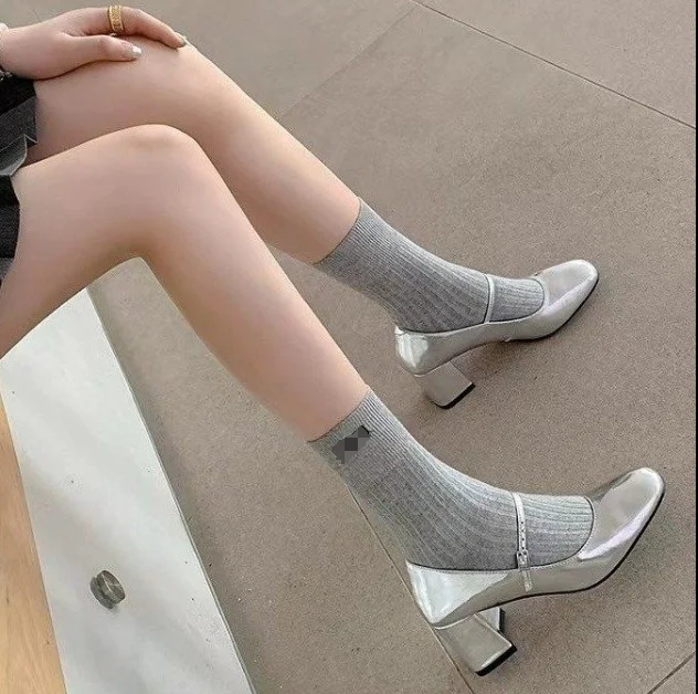 Yyvonne Head Thick Heel Mary Jane Shoes Women 2025 Spring And Autumn New High Heels Women With Small Size Light Single Shoes