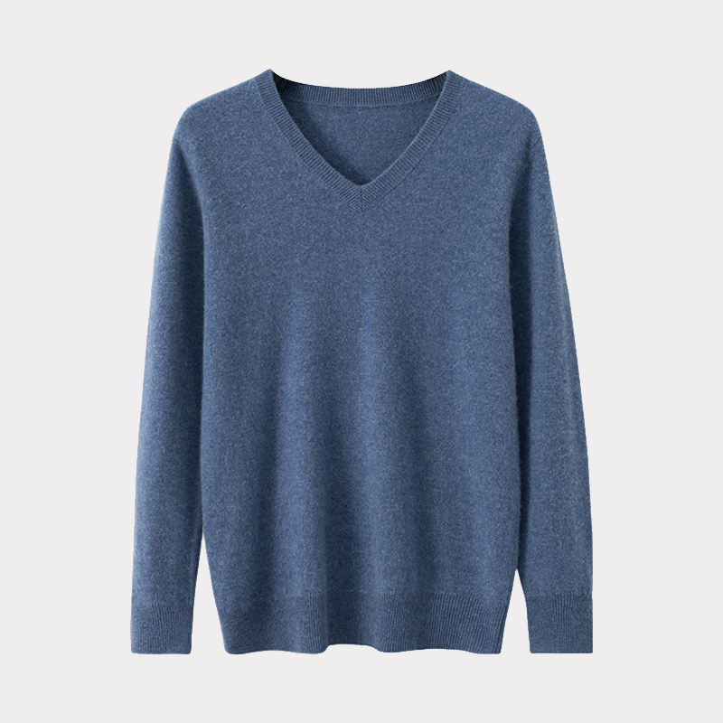 Men's Cashmere V Neck Sweater
