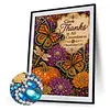 Butterfly Pumpkin Thanks Diamond Painting Kits for Adults Beginners 30x40cm