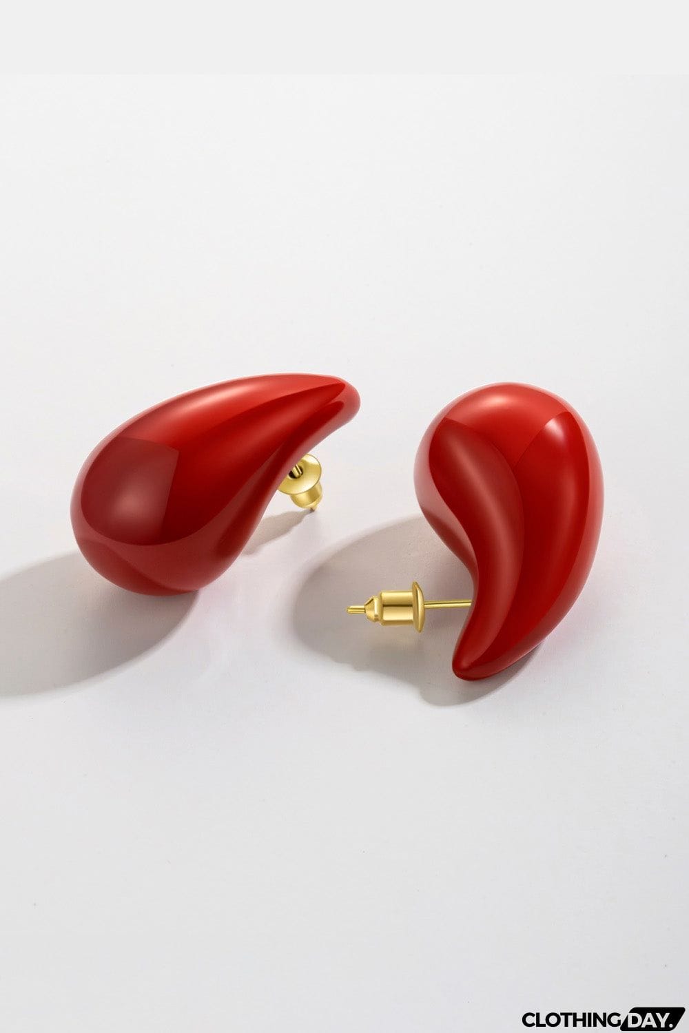 Big Size Water Drop Brass Earrings