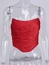 Solid Color Sexy Bandeau Vest Tops