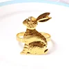 Golden Silver Bunny Catering Napkin Ring