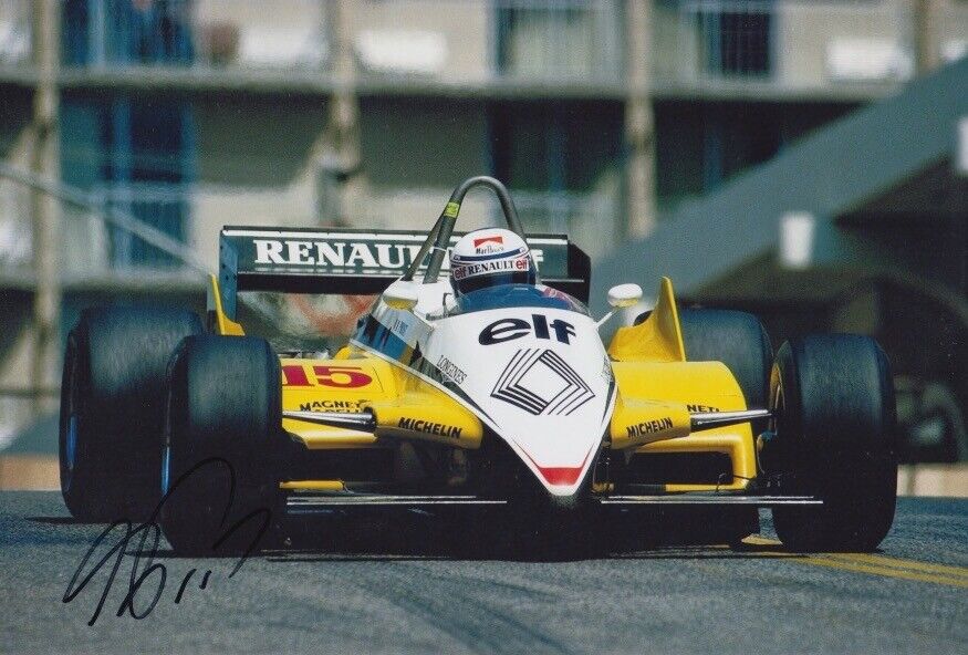 Alain Prost Hand Signed 12x8 Photo Poster painting F1 Autograph Equipe Renault Elf