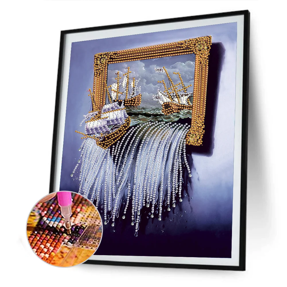 Diamond Painting - Special Shaped Drill - Waterfall(30*40cm)
