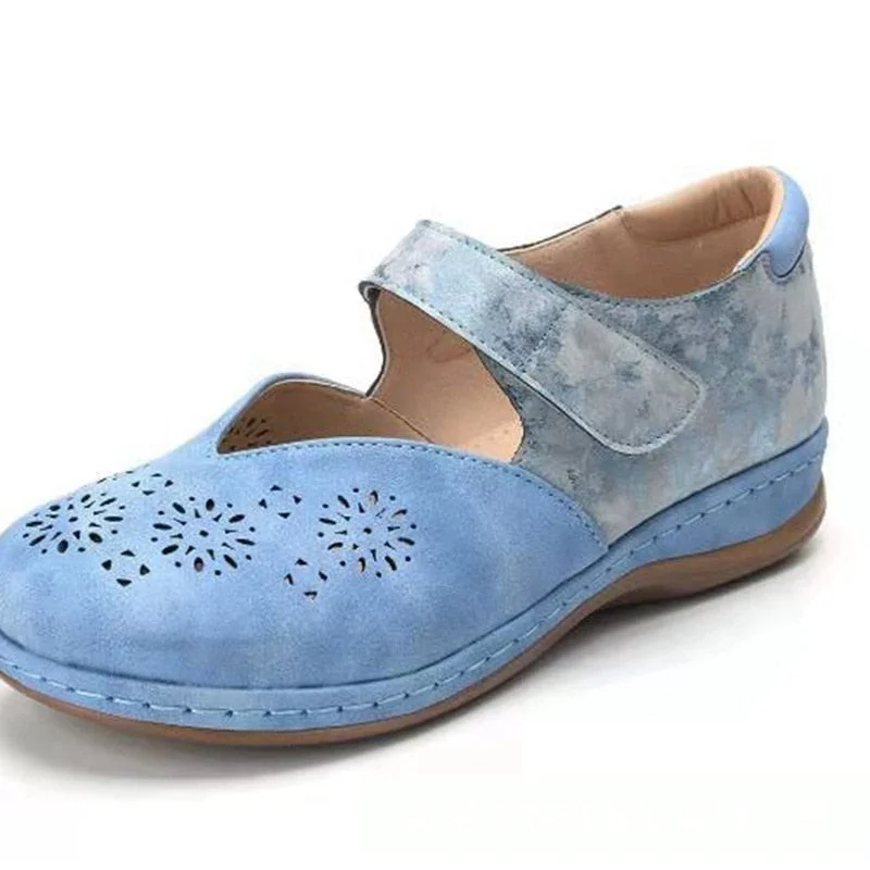 Retro Woman Sandals Slip On Wedges Women Shoes 2021 Summer Moccasins Female Hollow Out Ladies Soft Platform Shoes Plus Size