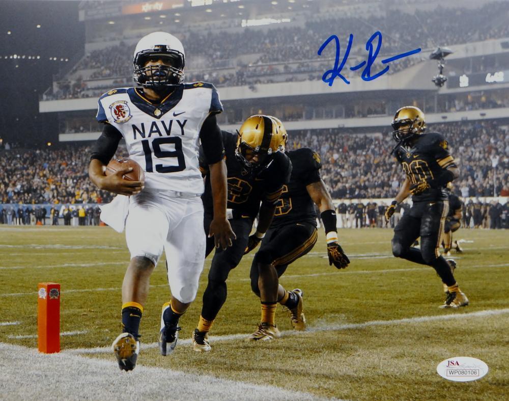 Keenan Reynolds Autographed Navy Midmen 8x10 Against Army Photo Poster painting- JSA W Auth