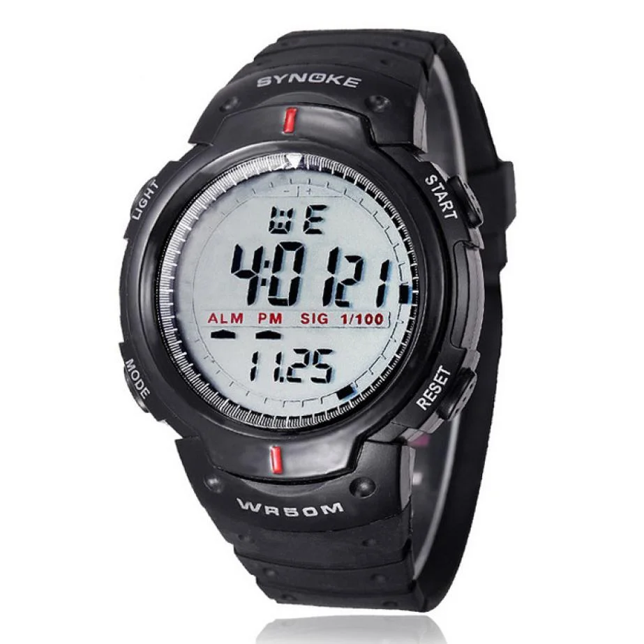 Military Wristwatch Sports Men LED Electronic Watch Fashion Digital Wrist Watches Mens Outdoor Life Waterproof Watch Hot sale