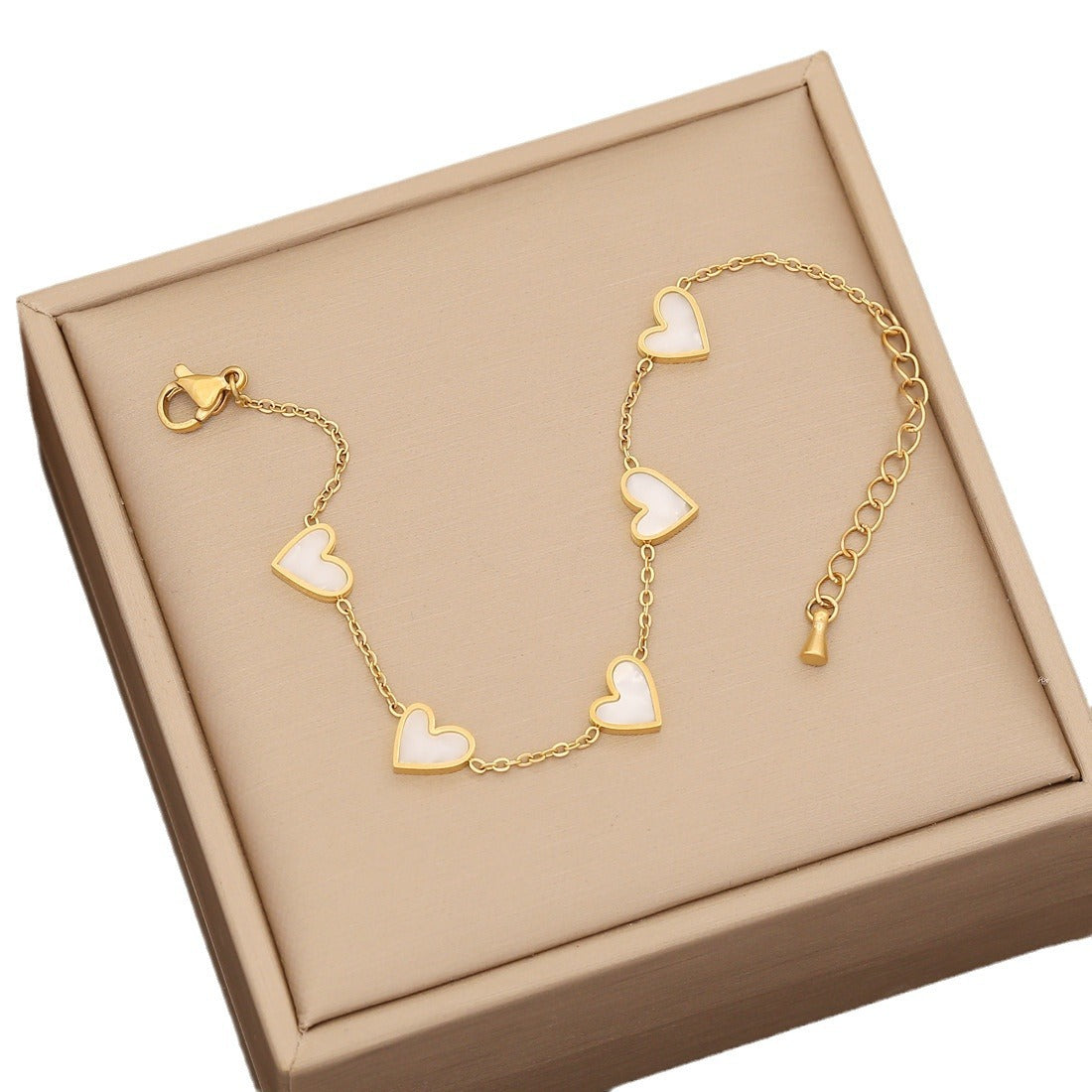 Fashion Heart Stainless Steel Electroplating Necklaces2