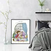 4 Season Window-Winter-14CT Stamped Cross Stitch Kit(29x38cm)