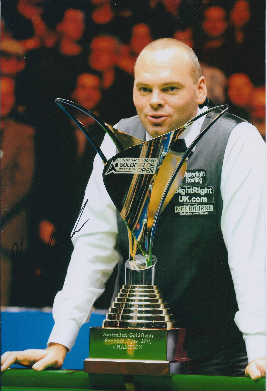 Stuart BINGHAM AUTOGRAPH 12x8 Signed Photo Poster painting AFTAL COA SNOOKER Goldfields Winner