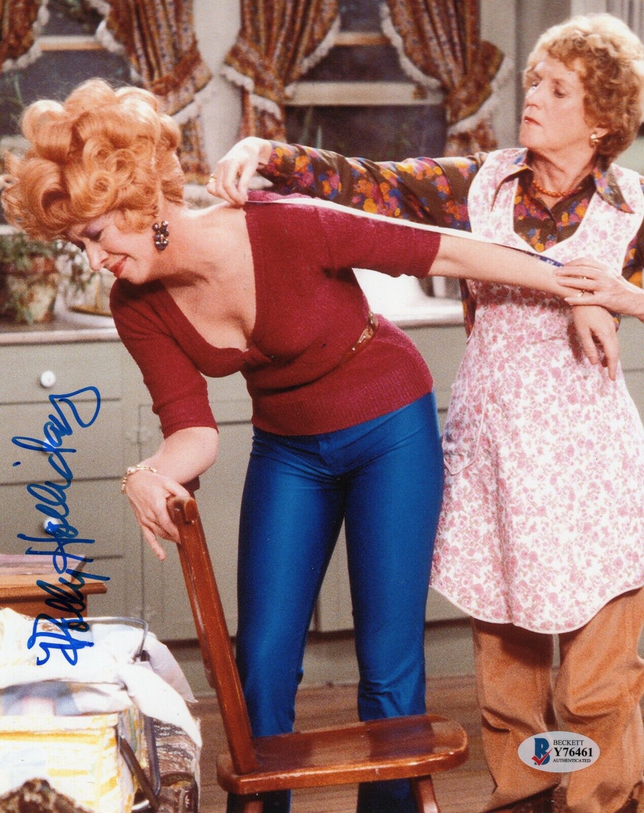 Polly Holliday Alice Florence Castleberry Signed 8x10 Photo Poster painting w/Beckett COA Y76461