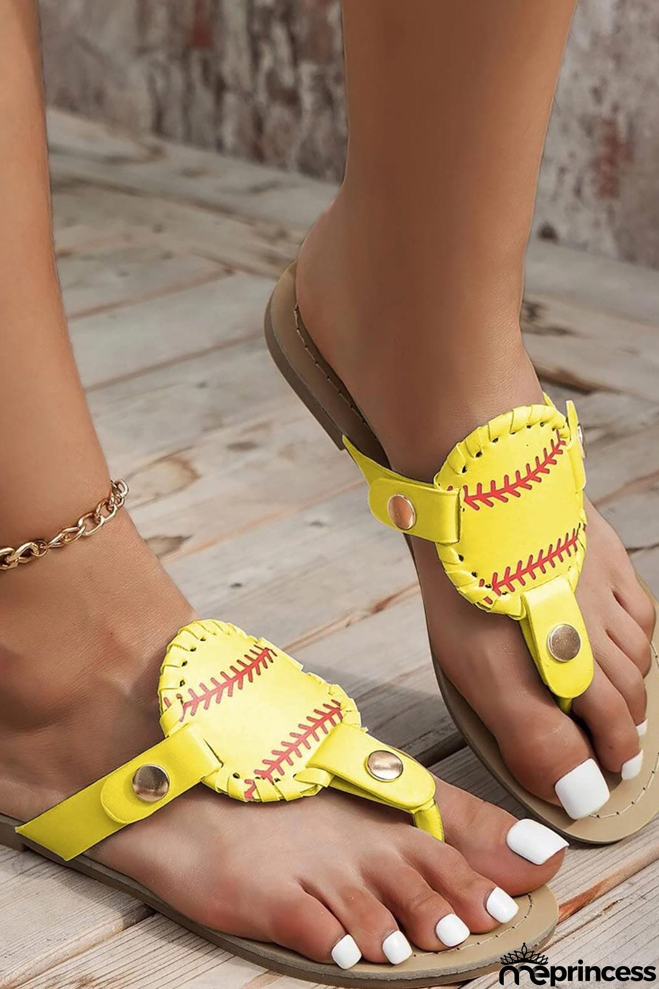 Baseball Flip-Flop Flat Sandals