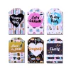 6PCS Colorful Birthday Party Gift Wrapping Congrats Cards