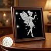 12Pcs DIY Pearl Painting Butterfly Fairy for Home Wall Decor(15x15cm)