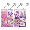 4Pcs DIY Butterfly Flower Diamond Painting Bookmarks