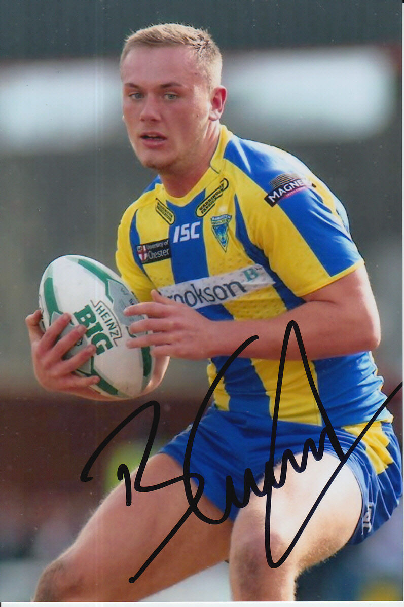 WARRINGTON WOLVES HAND SIGNED BEN CURRIE 6X4 Photo Poster painting 5.