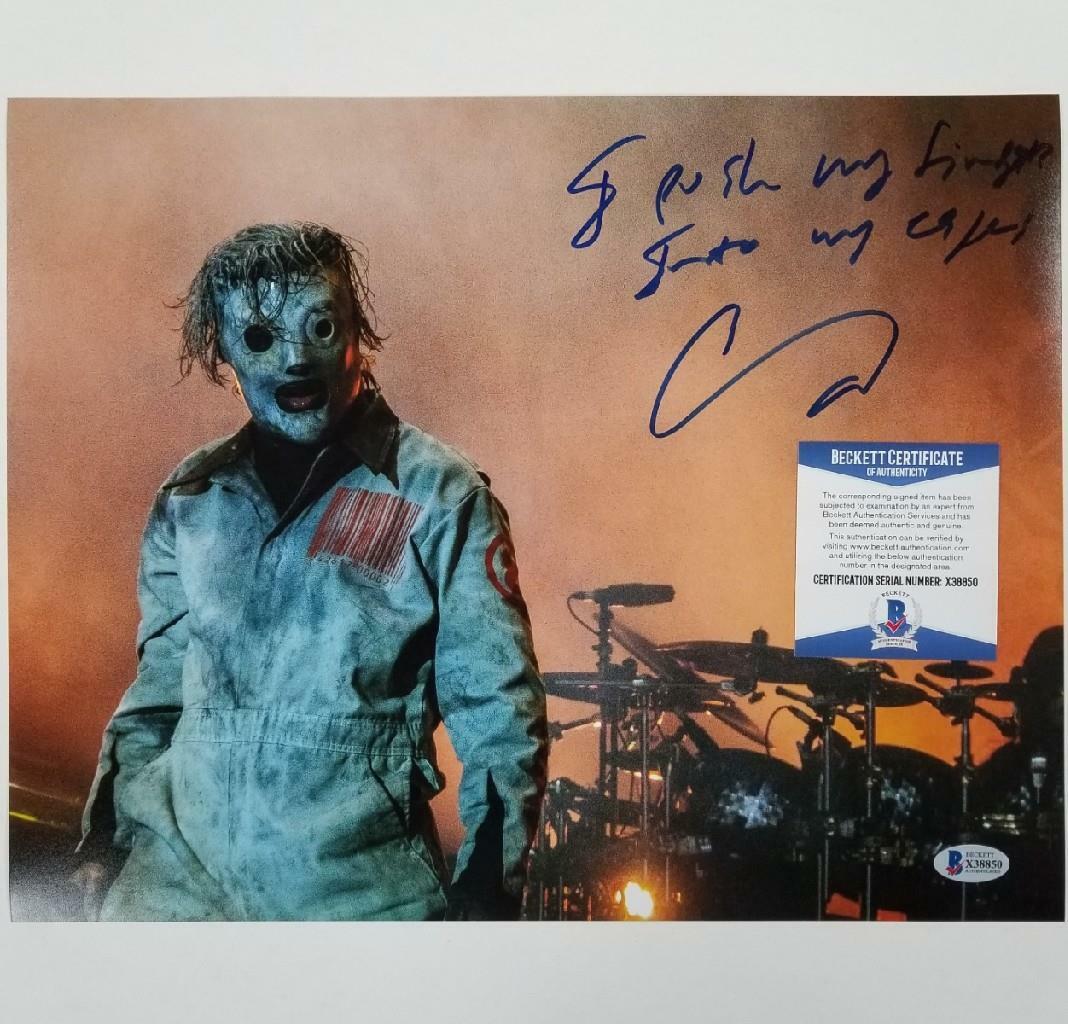 Corey Taylor signed Slipknot 11x14 Photo Poster painting #2 Inscription 5 Autograph ~ BAS COA