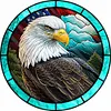 4pcs Diamond Painting -DIY Round Drill Stained Glass Animal
