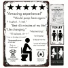 4pcs - Bathroom Not An Internet Cafe Shit & Split - Vintage Metal Signs(8*12Inch)