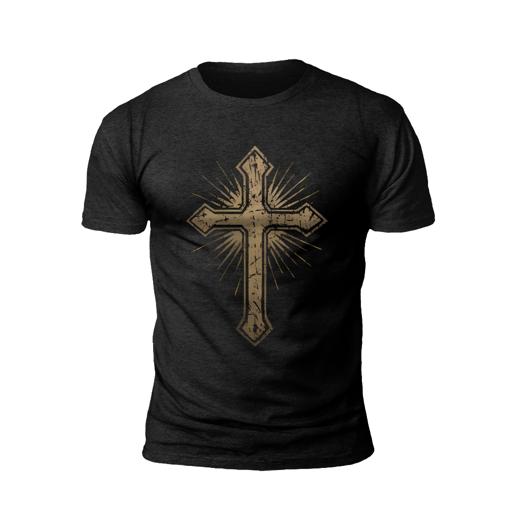 Radiant Cross Graphic T-shirt