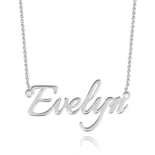 Personalized Engraved Name Necklace with Boy Girl Charms