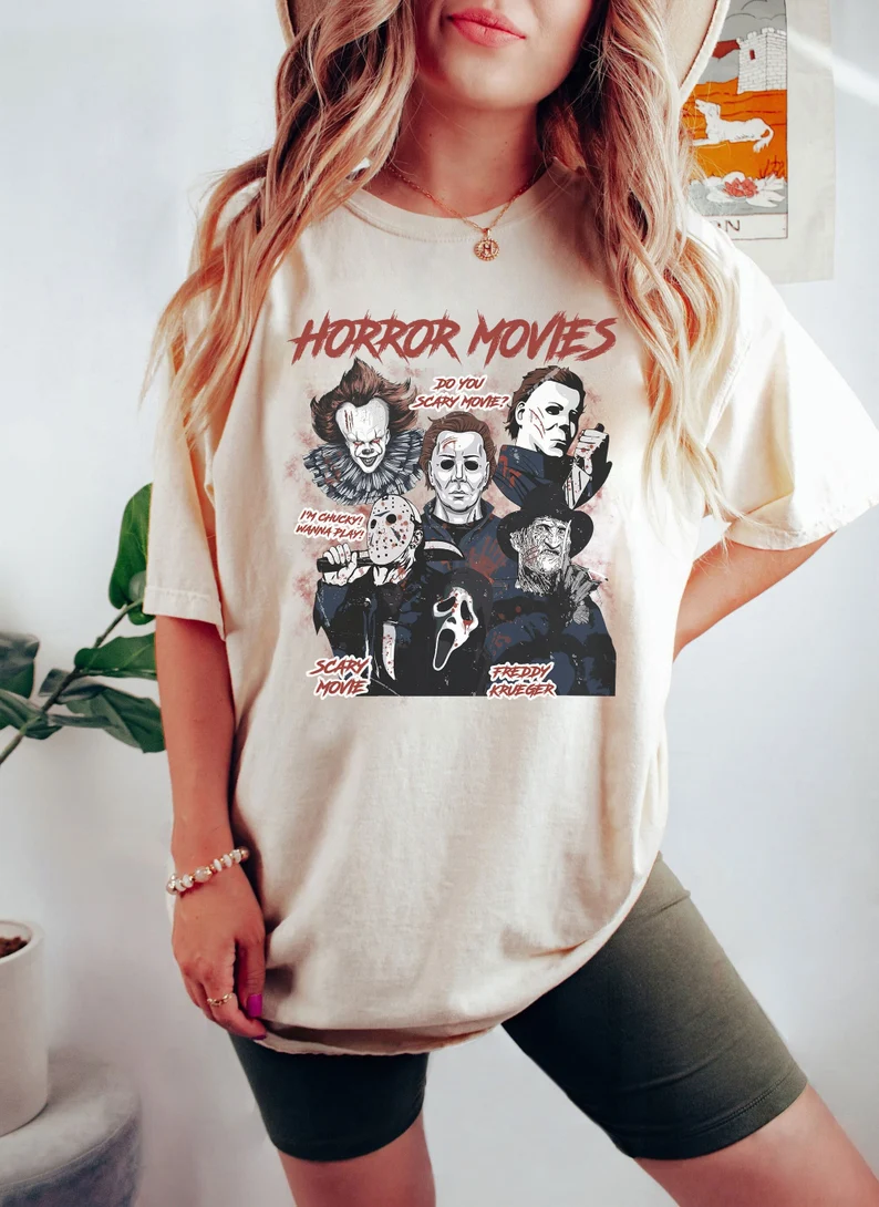 Retro 90s Horror Movies Shirt