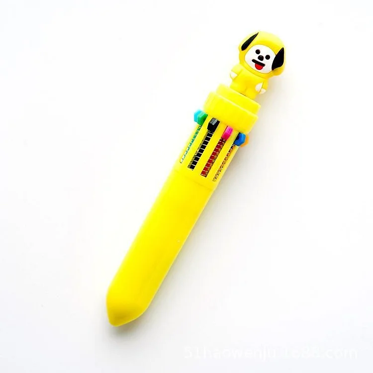 BTS MERCH SHOP, BT21 Cute 10 Color Ballpoint Pen