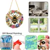 Diamond Painting Window Hanging Kit Floral Honeybee 9.45x9.45in